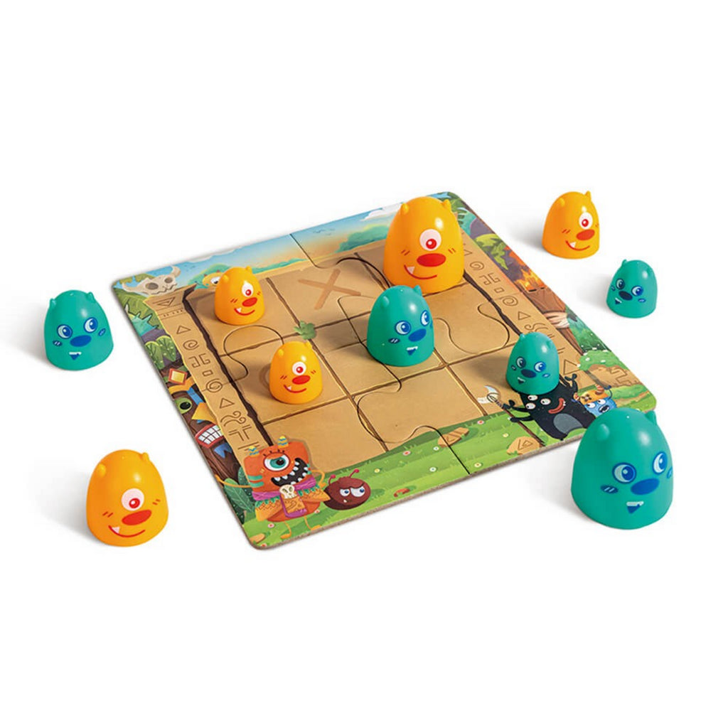 OBEST Tres En Raya Electrónico Con 3 Modos De Juego | Juego De Mesa Portátil Con IA Y 2 Jugadores | Ideal Para Padres E Hijos | Regalo Educativo Para Niños +3 Años