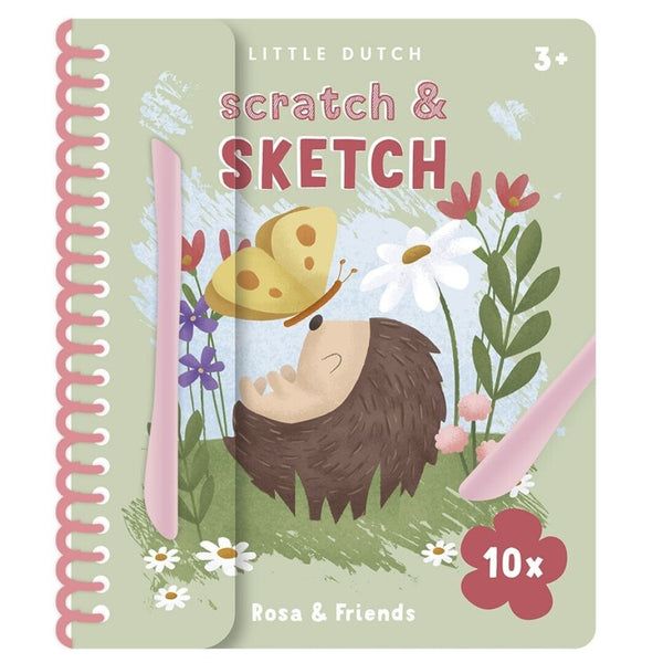 Libro de rascar Rosa & Friends · Little Dutch - Bizcocho de Yogur