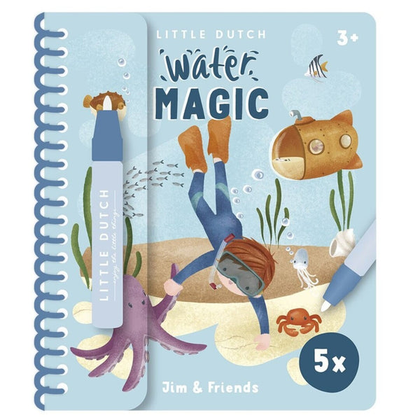 Libro mágico colorear Jim & Friends · Little Dutch - Bizcocho de Yogur