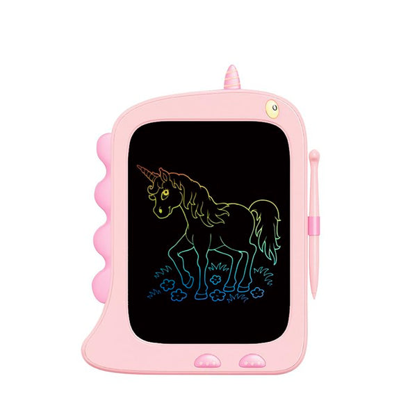 Tablet de dibujo LCD multicolor Unicornio Rosa - Bizcocho de Yogur