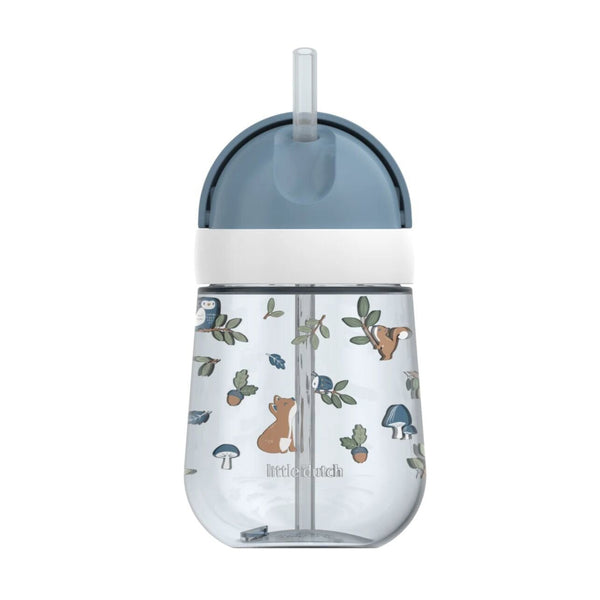 Vaso con pajita Mio Forest Friends 300ml. Little Dutch