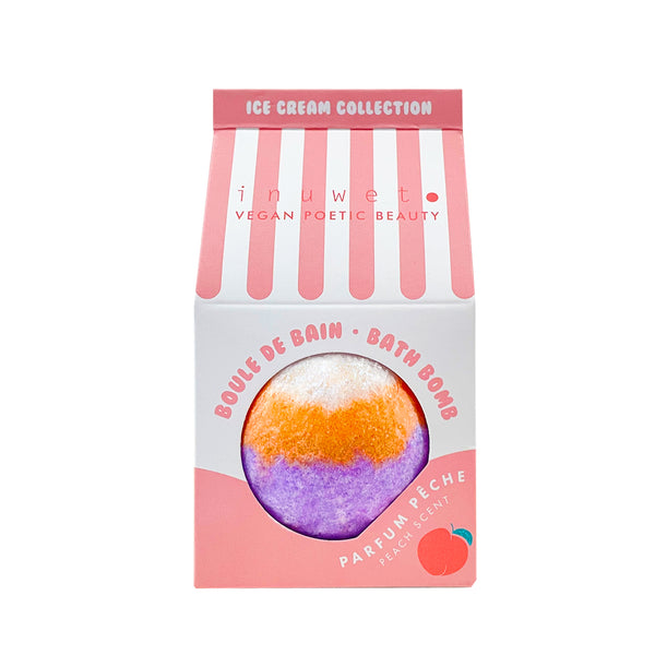 Bomba de baño helado melocotón · Inuwet