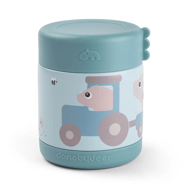 Termo sólidos Tiny Farm Blue · Done by Deer