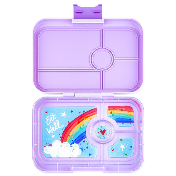 Yumbox Tapas 4 compartimentos Purple + Rainbow