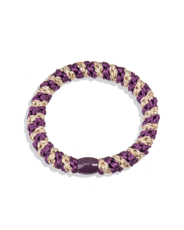Goma de pelo Kknekki Grape-Beige glitter