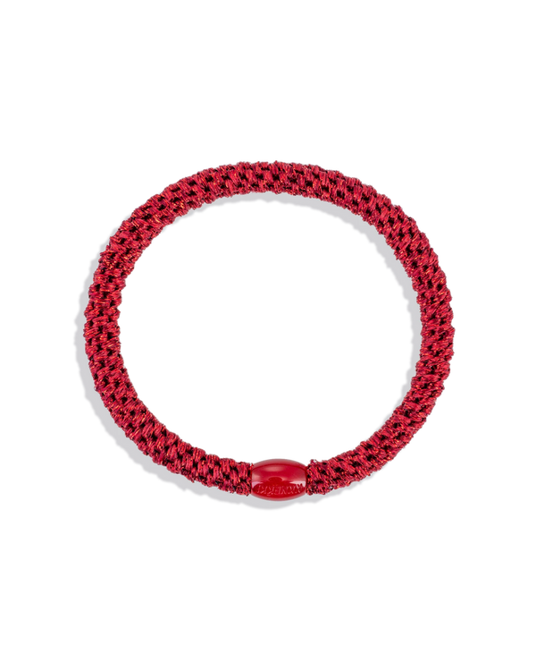 Goma de pelo Kknekki Slim light bordeaux glitter