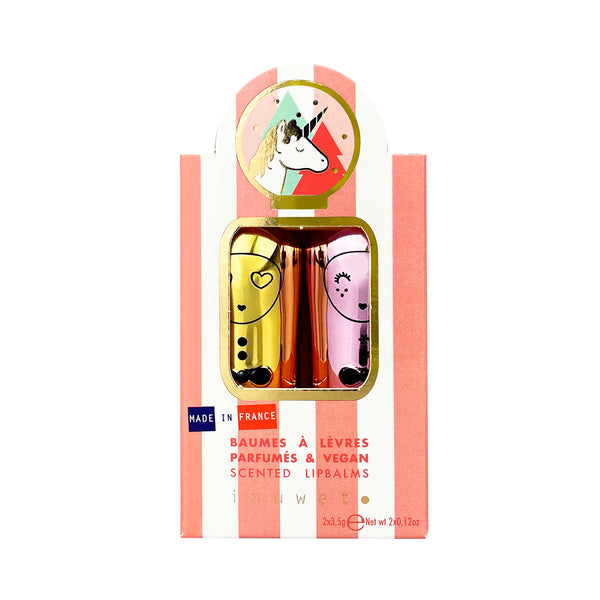 Set dos Bálsamos Labiales Jingle Pink · Inuwet