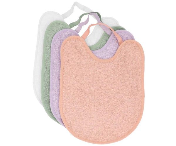 Pack 4 Baberos Rizo Rosa/Malva/Sage/Ivory · Tutte