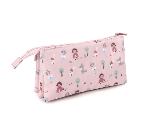 Estuche escolar 3 compartimentos Little Red