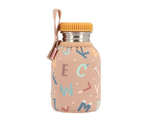 Botella Acero Funda Funny Letters 350ml