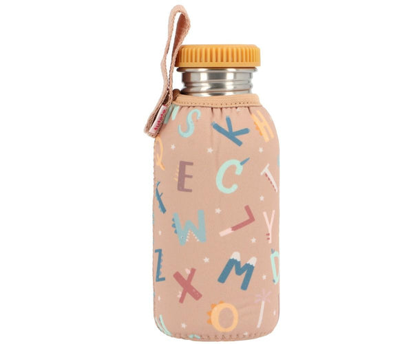 Botella Acero Funda Funny Letters 500ml
