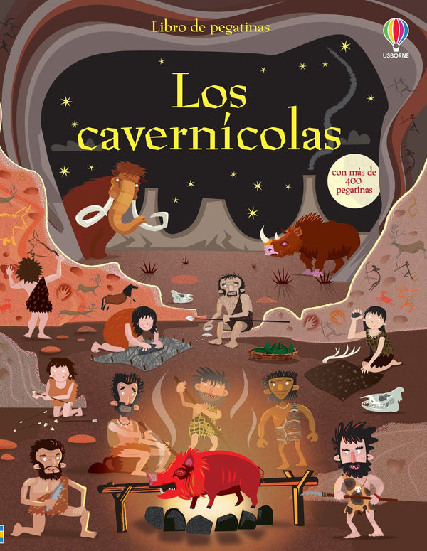 Libro de pegatinas · Los cavernícolas