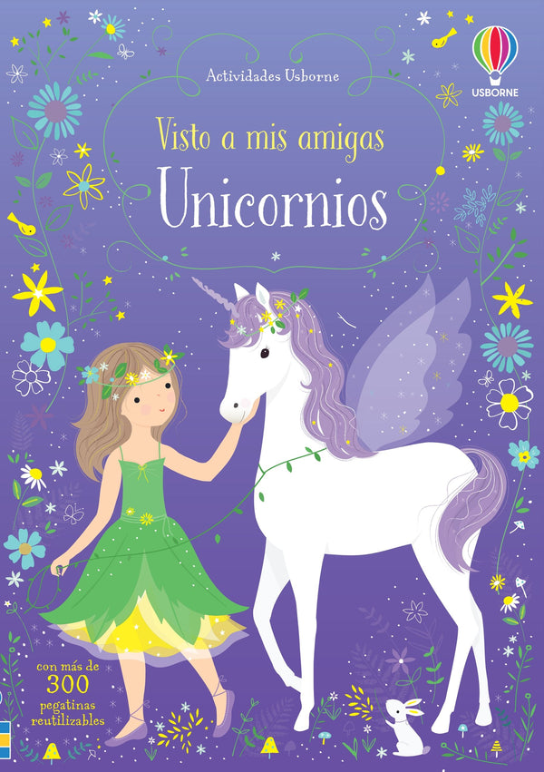 Libro de Pegatinas Visto a mis amigas. Unicornios