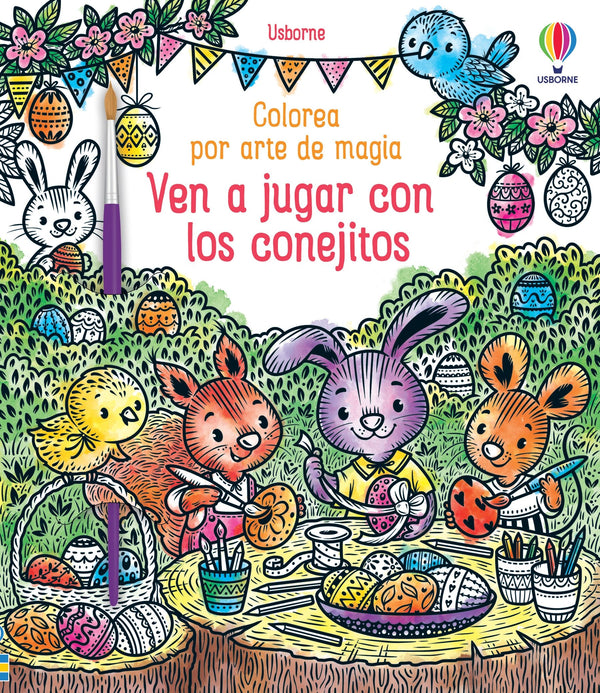 Colorea por arte de magia · Jugar con Conejitos