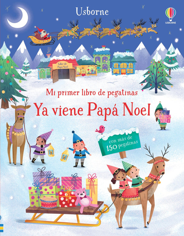 Mi primer libro de pegatinas · Ya viene Papá Noel