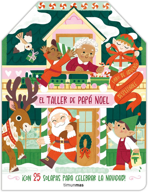 El taller de Papá Noel-Libro de adviento desplegable