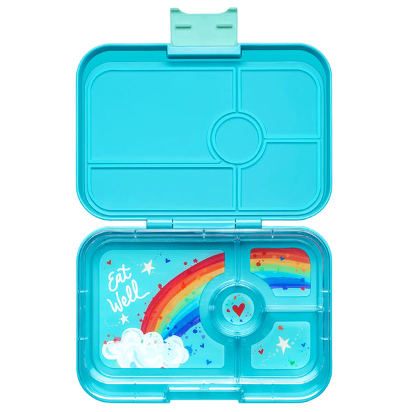 Yumbox Tapas 4 compartimentos Antibes Blue + Rainbow