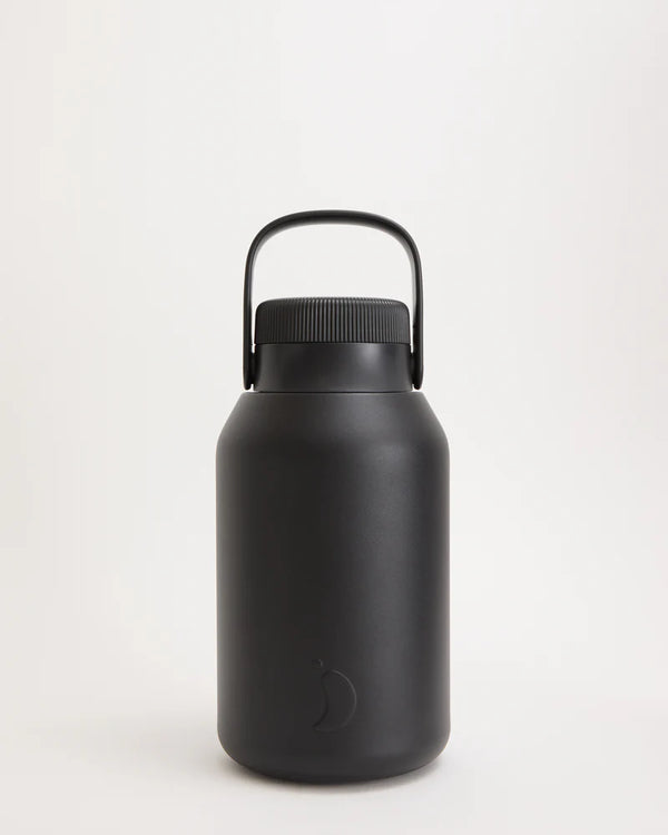 Botella Chilly's Serie 2 Negro Mate · 2 Litros