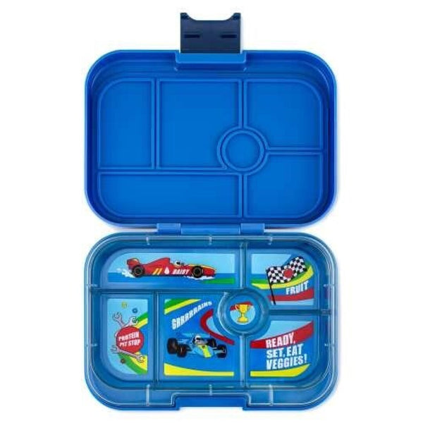 Yumbox Original 6 compartimentos Surf Blue Racers Cars