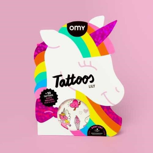 Tattoos Unicornio Lily · Omy