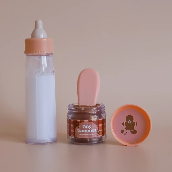 Biberon Mágico y Potito Navidad con cuchara para muñecos · Tiny Harlow