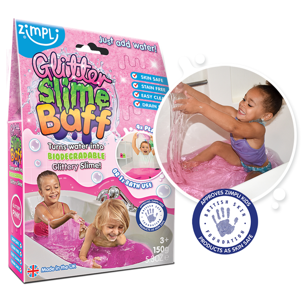 Slime para el baño Glitter Rosa · Zimpli