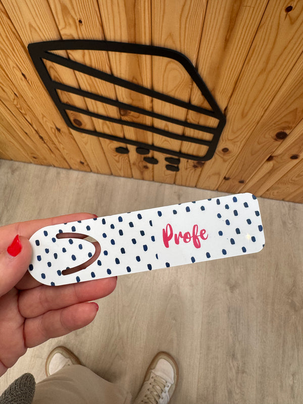 Marcapáginas personalizado · French Dots