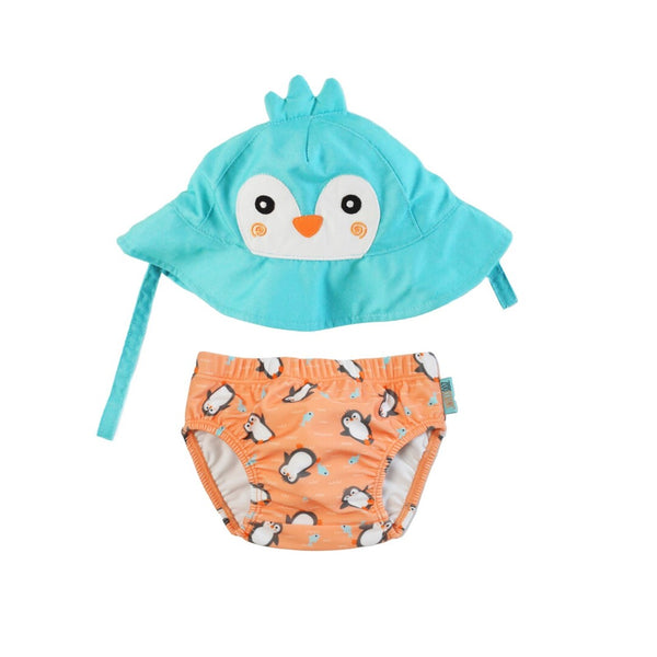 Bañador y gorro Zoocchini Pinguino