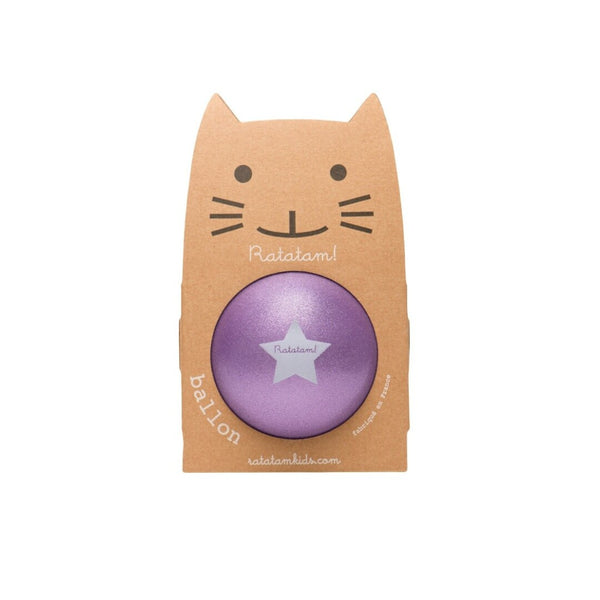 Pelota Glitter Púrpura 15 cm · Ratatam