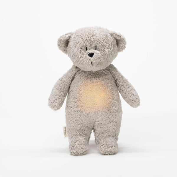 Peluche Luz-Sonido Oso Orgánico Moonie 2.0 Grey