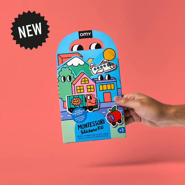 Montessori Vroom con pegatinas reutilizables · Omy