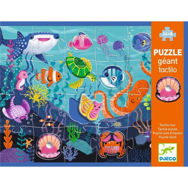 Puzzle Gigante Tactilo Mar · DJECO