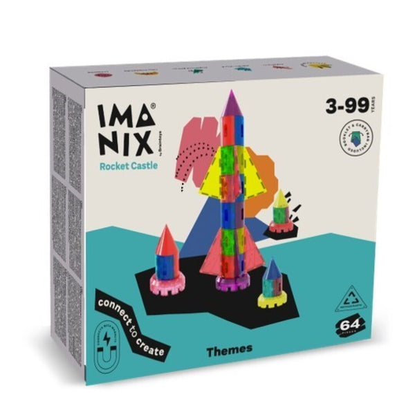 Imanix Rocket Castle 64 piezas · Braintoys