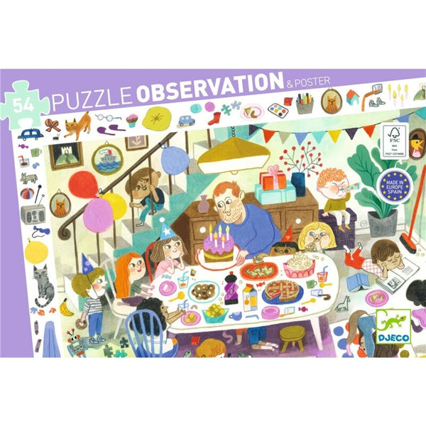 Puzzle Observación · Fiesta de cumpleaños