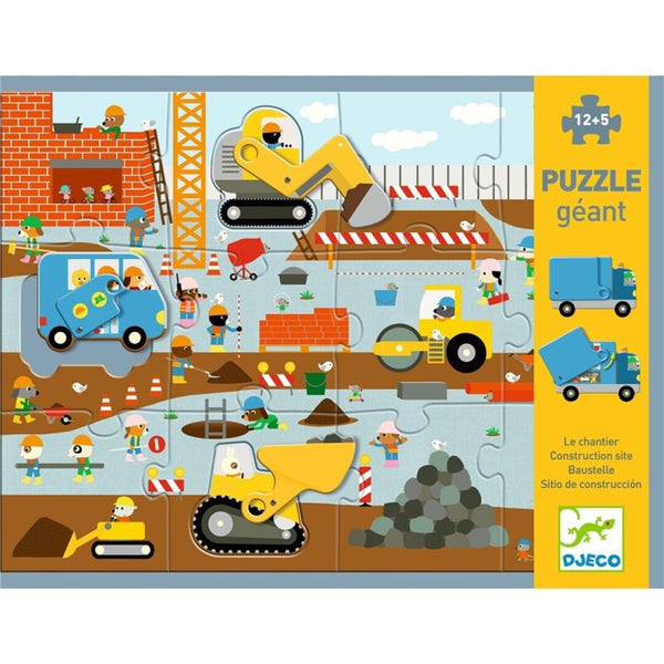 Puzzle Gigante Sito de Construcción · Djeco