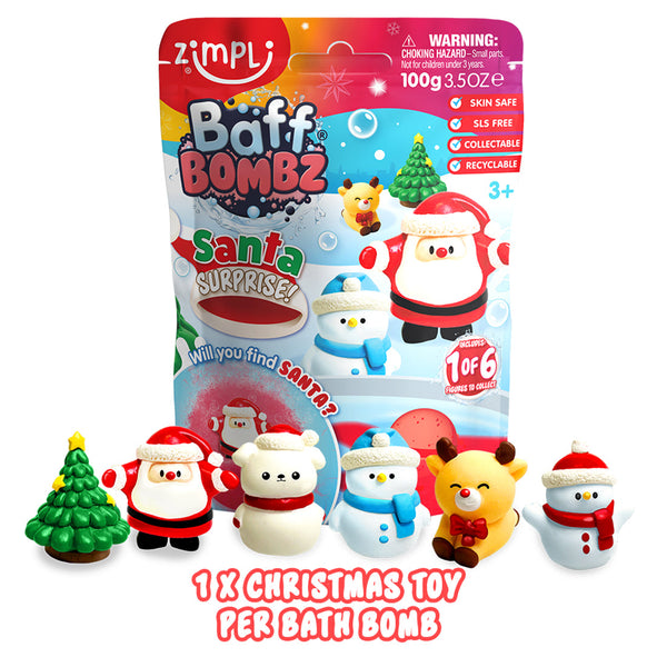 Bomba de baño surprise Santa · Zimpli