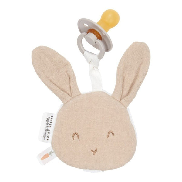 Chupetero de muselina Bunny Beige · Little Dutch