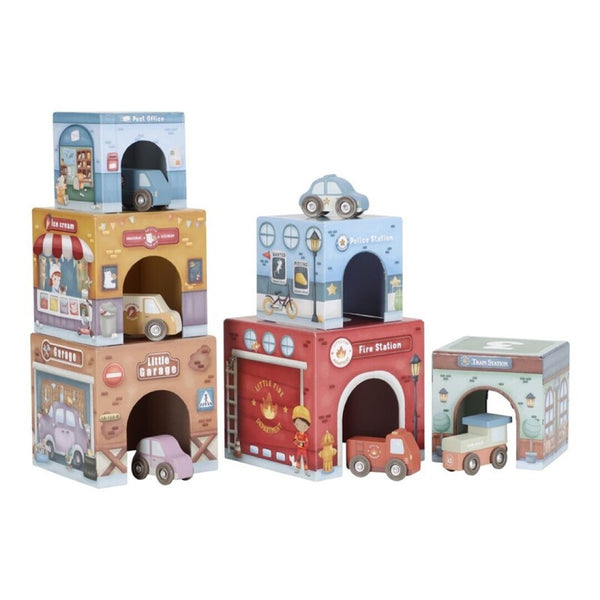 Torre encajable Ciudad con Coches · Little Dutch