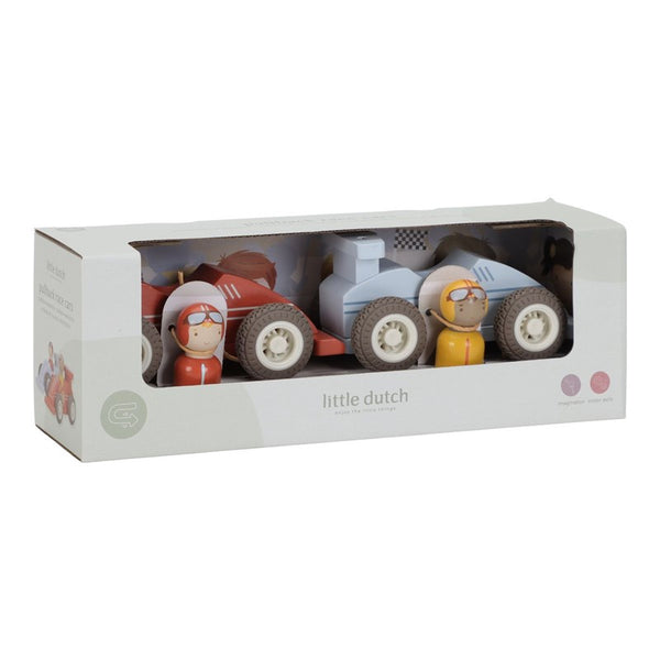 Set de coches de carreras con retroceso · Little Dutch