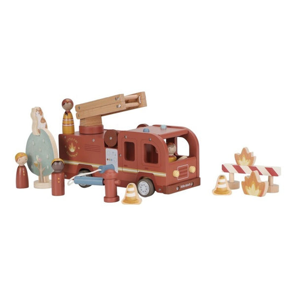 Set Bomberos con camión FSC · Little Dutch