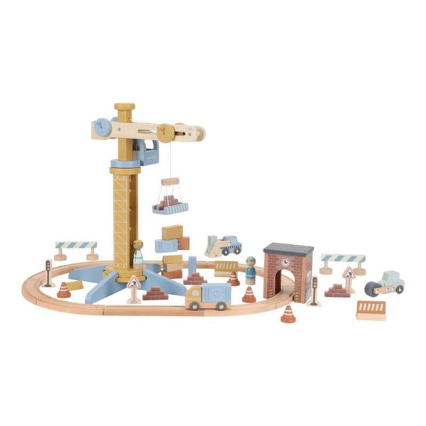 Set Construcción con grúa FSC · Little Dutch