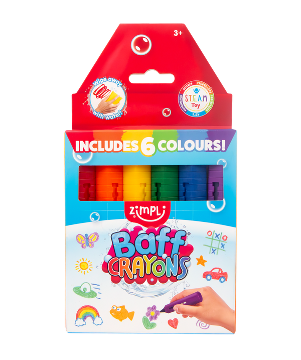 Crayons para baño 6 colores · Zimpli