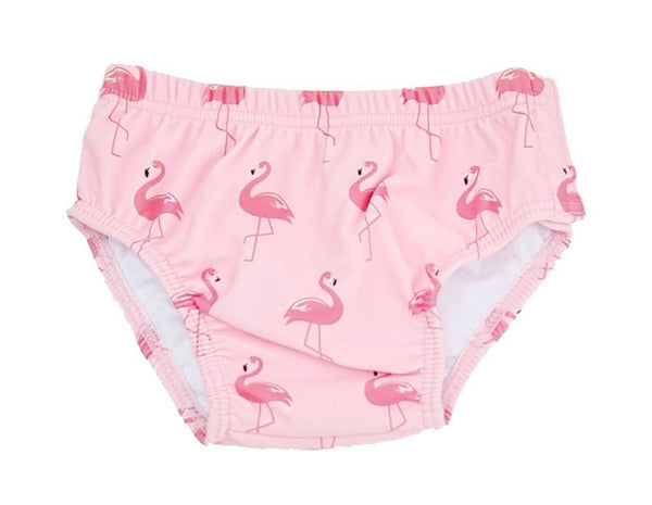 Bañador pañal · Flamingos - Bizcocho de Yogur