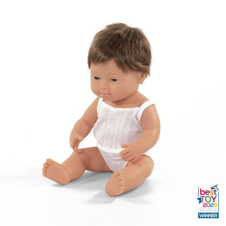 Bebé europeo con síndrome de Down 38 cm - Bizcocho de Yogur