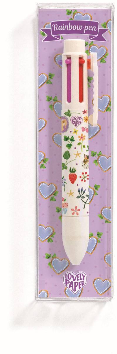Bolígrafo de 6 colores Aiko · Lovely Paper - Bizcocho de Yogur