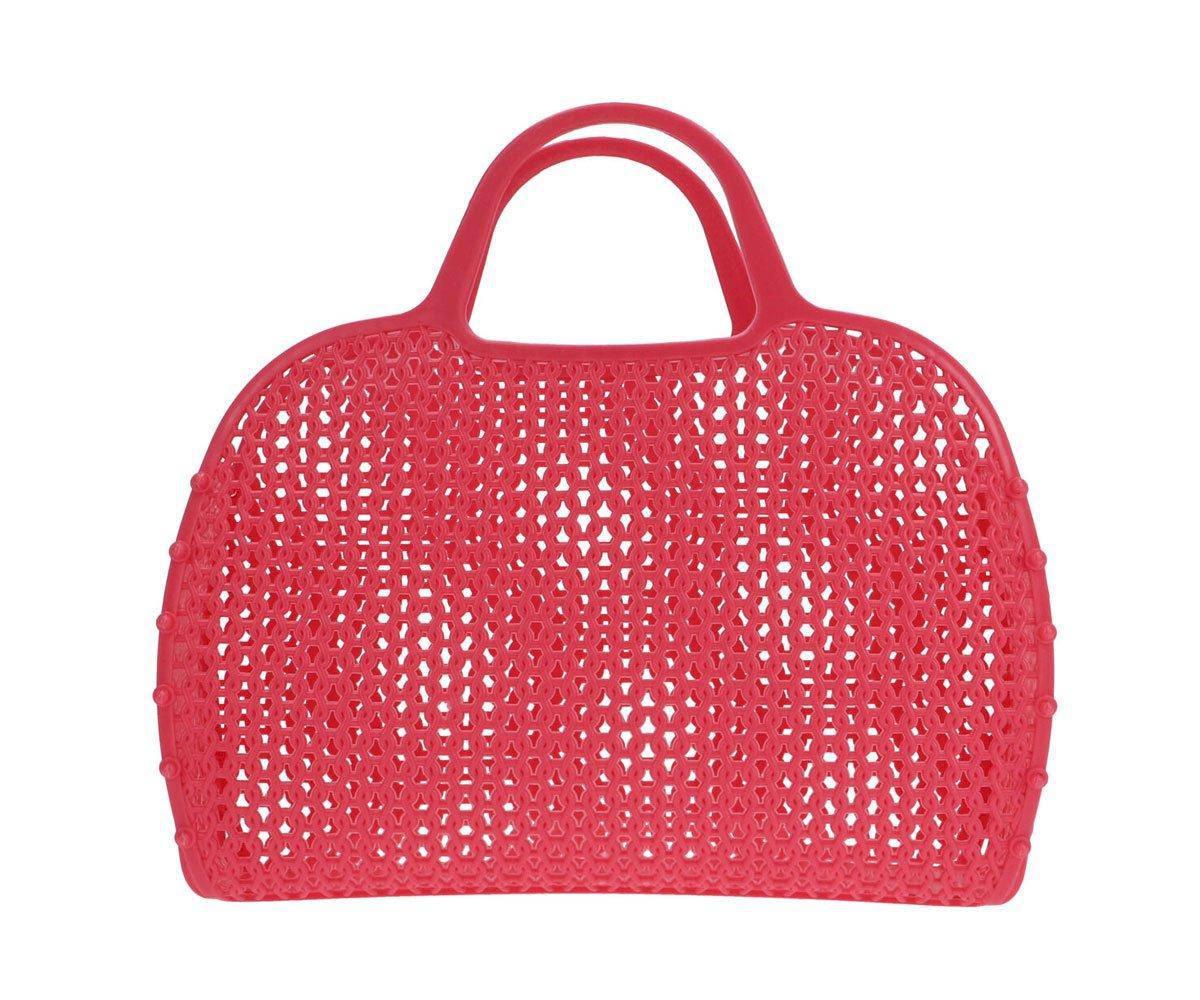 Bolso Plastico Retro Vintage Coral