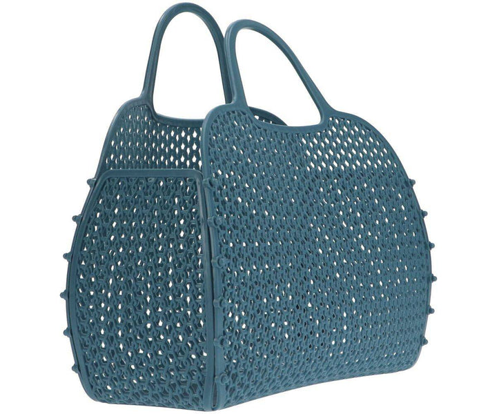 Bolso Plástico Retro Vintage · Teal - Bizcocho de Yogur