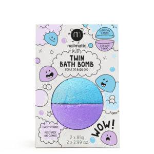 Bomba de Baño Twin Azul y Violeta · Nailmatic - Bizcocho de Yogur