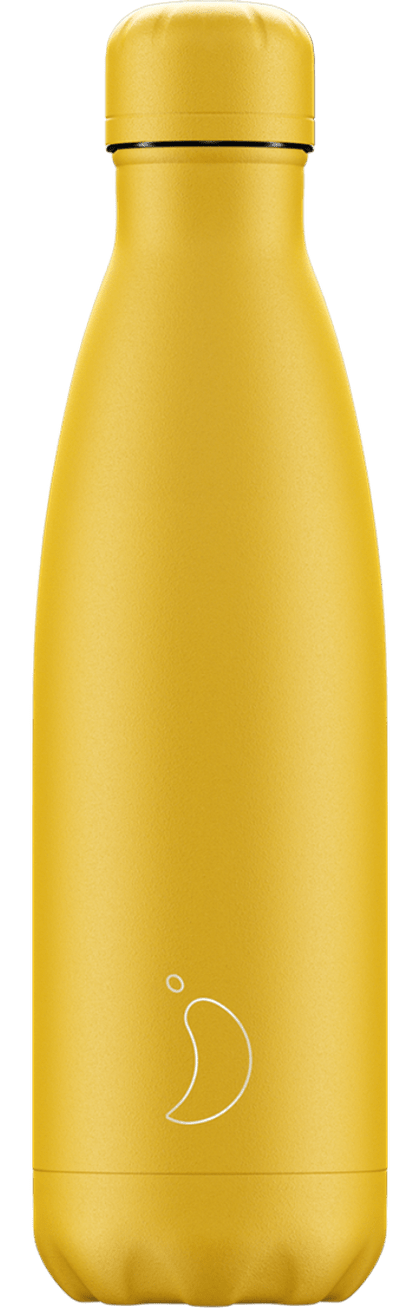 Botella de agua amarillo de acero 500ML - Aliss