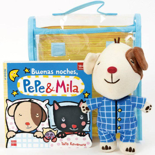 Buenas Noches, Pepe & Mila (con muñeco de Pepe en pijama) - Bizcocho de Yogur